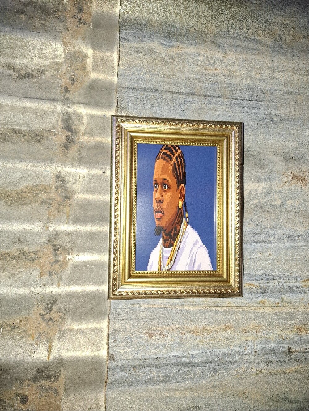 8 Bit Yella Beezy Dallas Rap Framed Mini Art Print By Neon Nicho